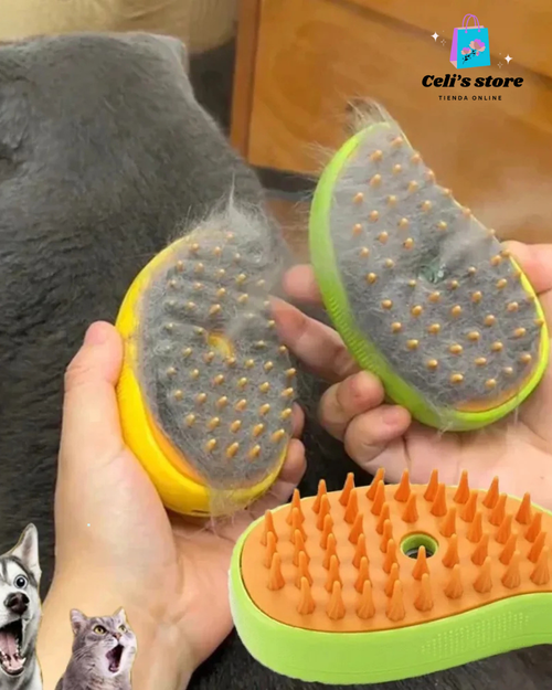 cepillo a vapor 3 en 1 para mascotas