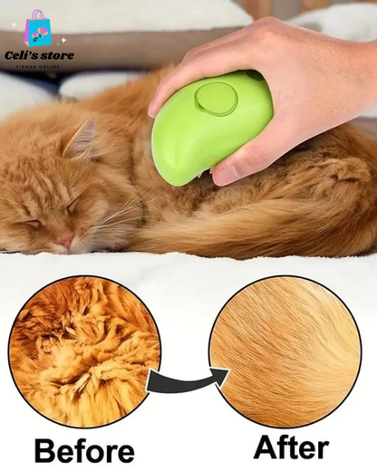 cepillo a vapor 3 en 1 para mascotas